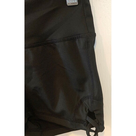 Anonymous Shorts Womens Small Athletic Lattice Hem Sides Scuba Stretch Pull-on - Picture 4 of 4